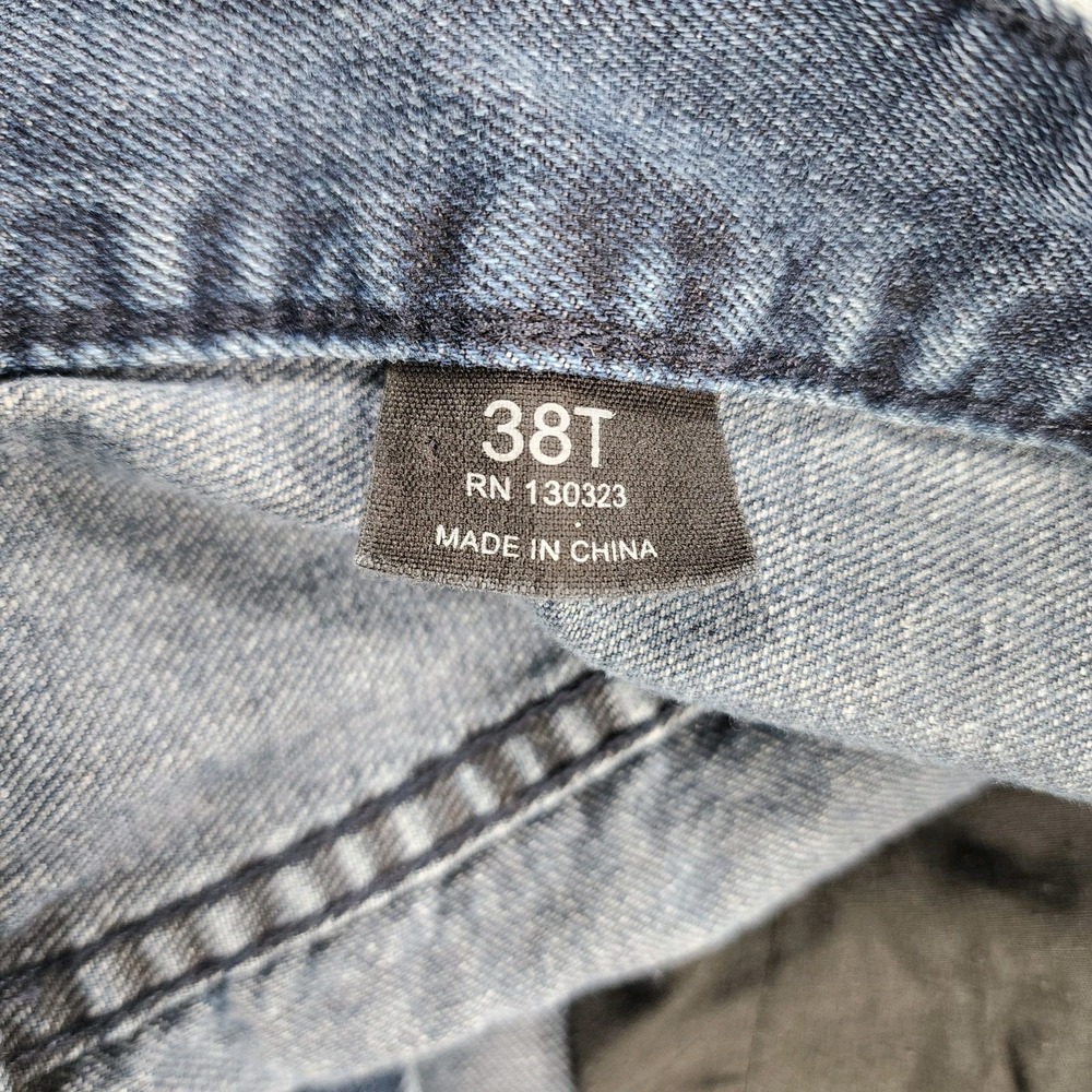 Sean John Jeans MENS 38X33 Tall Blue Baggy Wide Leg Hip Hop Skater VINTAGE Y2K - Picture 9 of 11